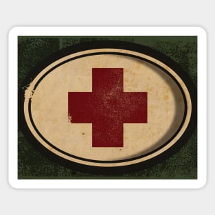 Military Red Cross Sticker